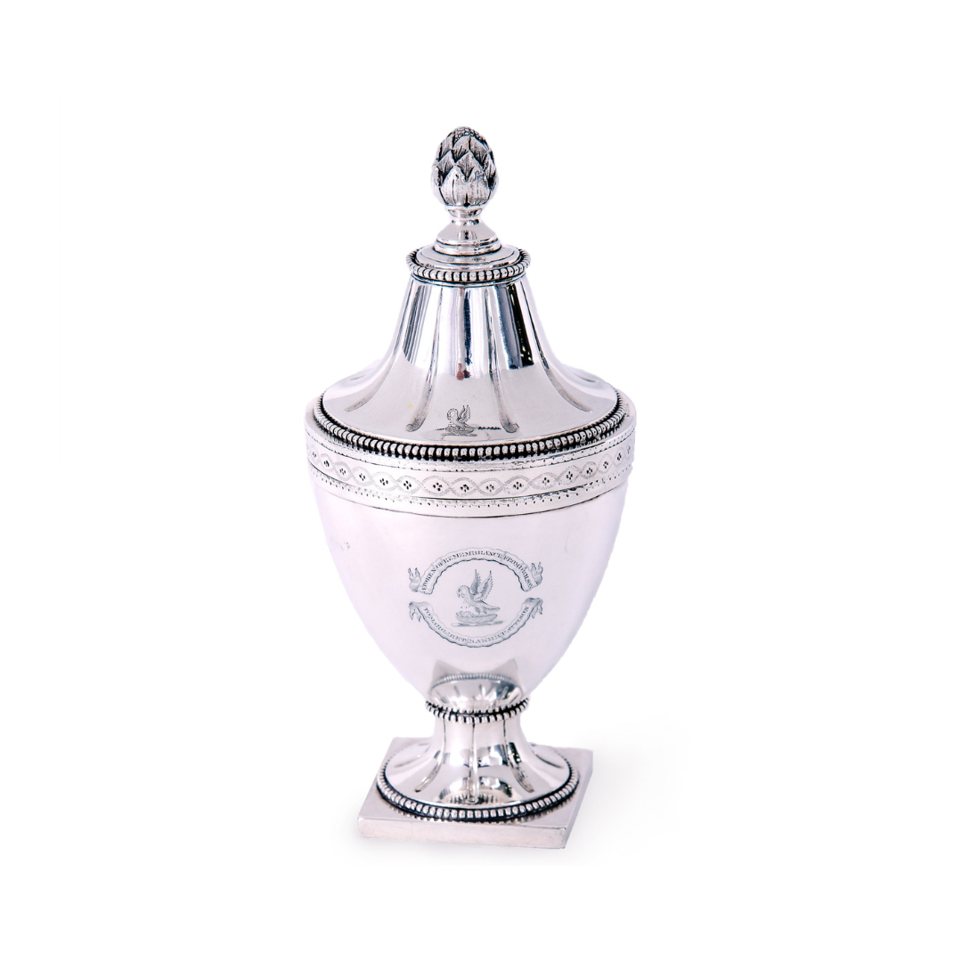 A Cape silver covered trophy, Johan Hendrik Vos, c.1760-1810

