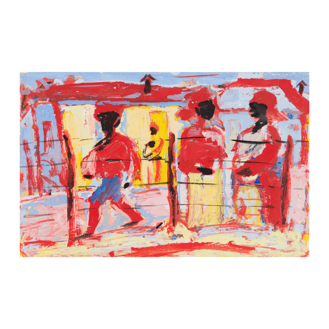 Gerard Sekoto - Conversation in the Street