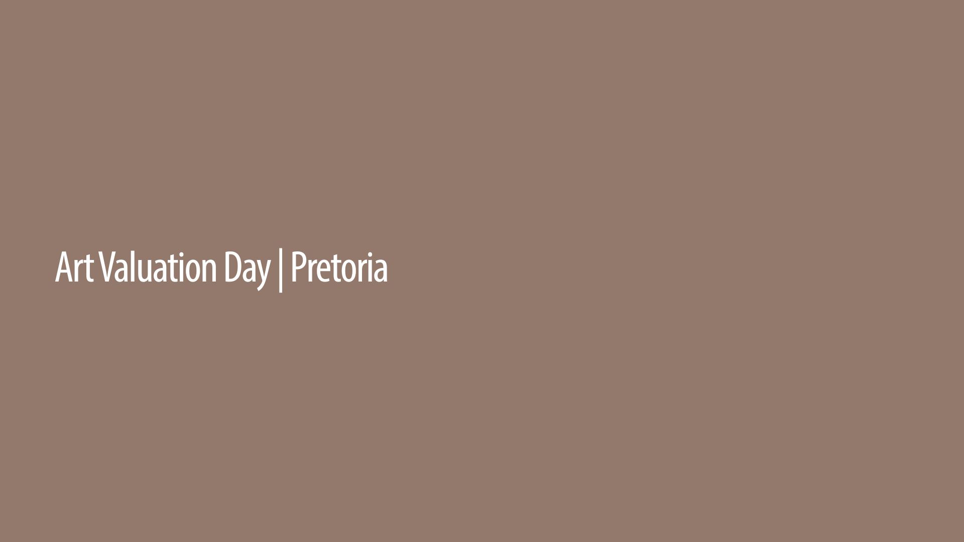 Pretoria Valuation Day