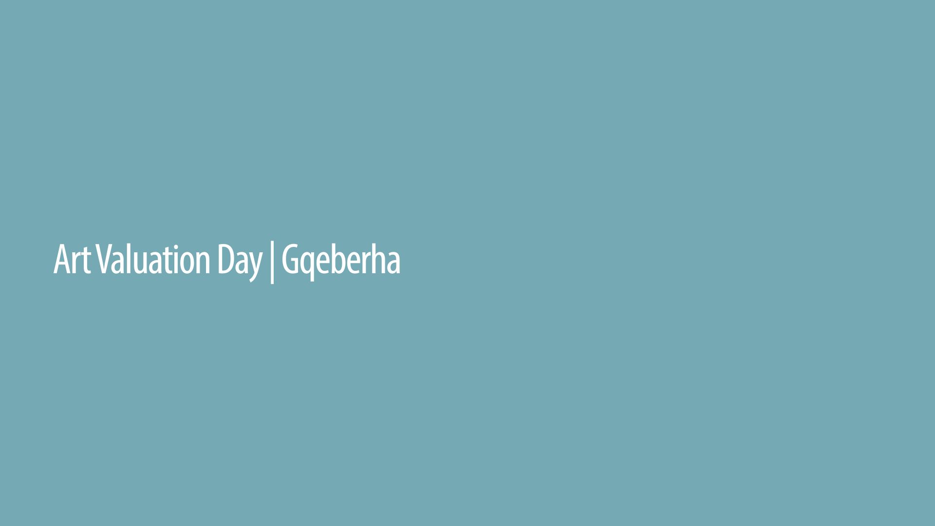 Gqeberha Valuation Day