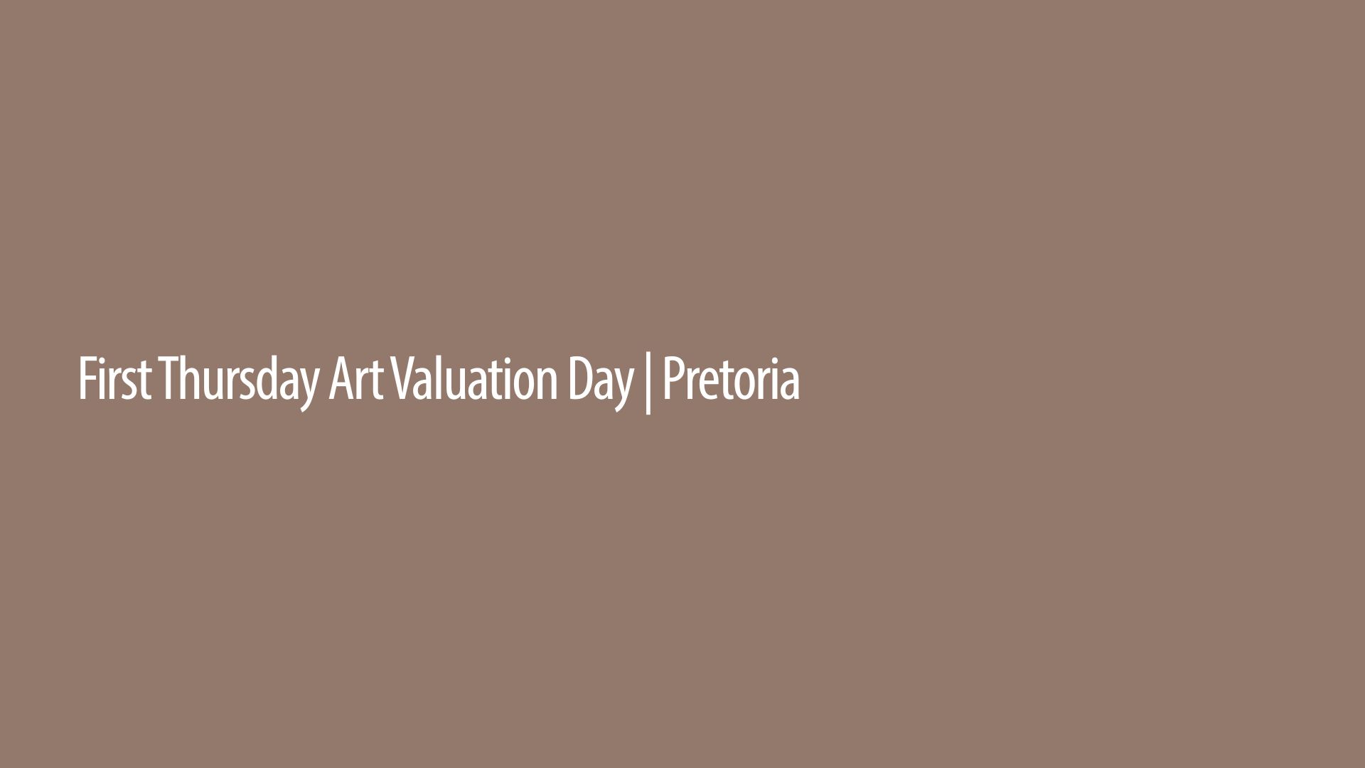 Pretoria Valuation Day