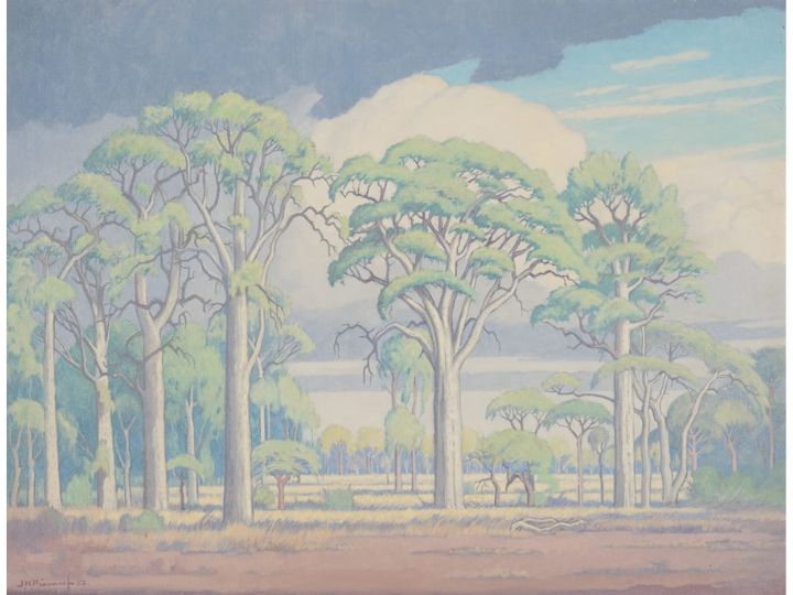 Jacob Hendrik Pierneef, Approaching Storm, Sabi Sands, oil on canvas, 1952