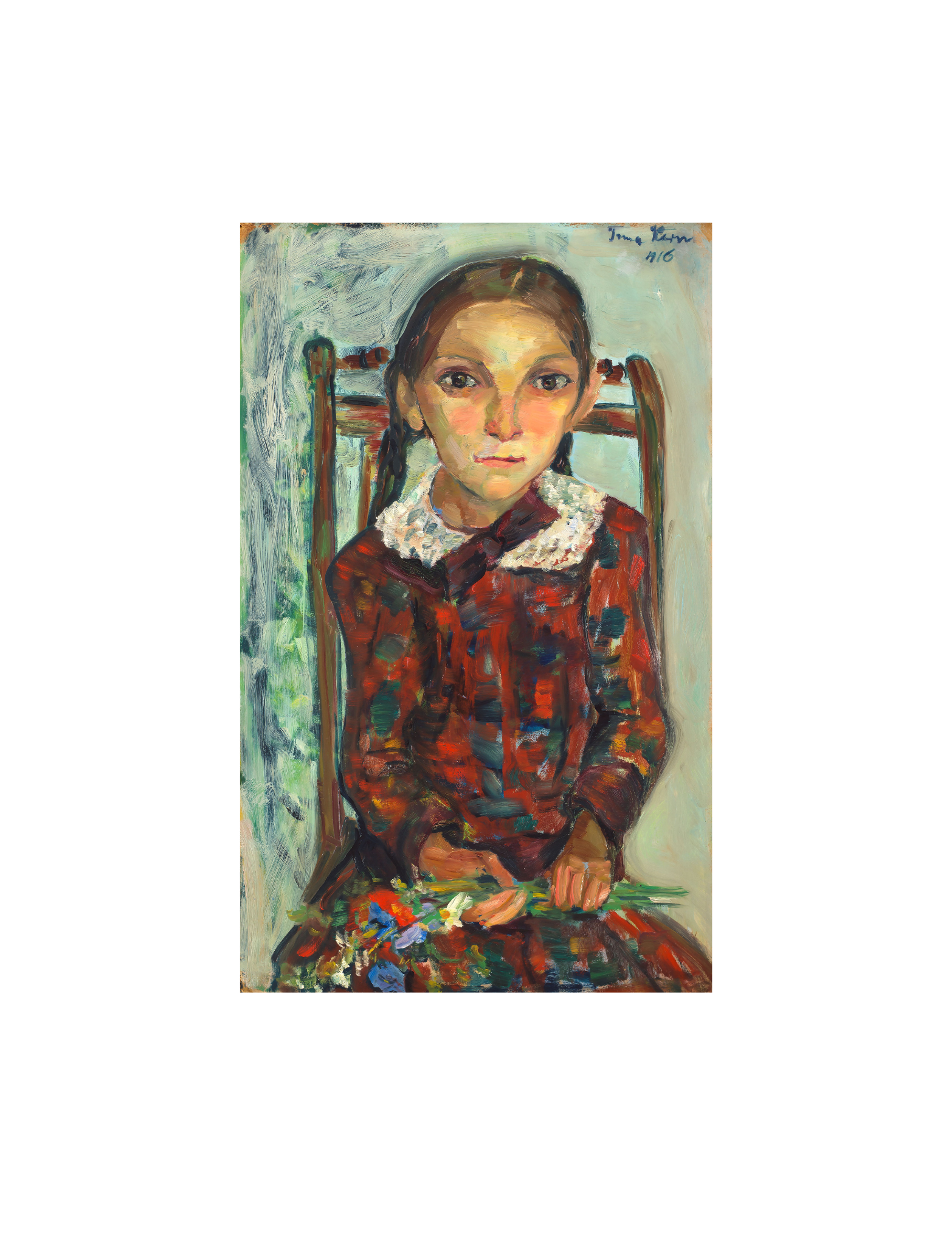 "The Eternal Child" painted by South African artist Irma Stern in 1916.