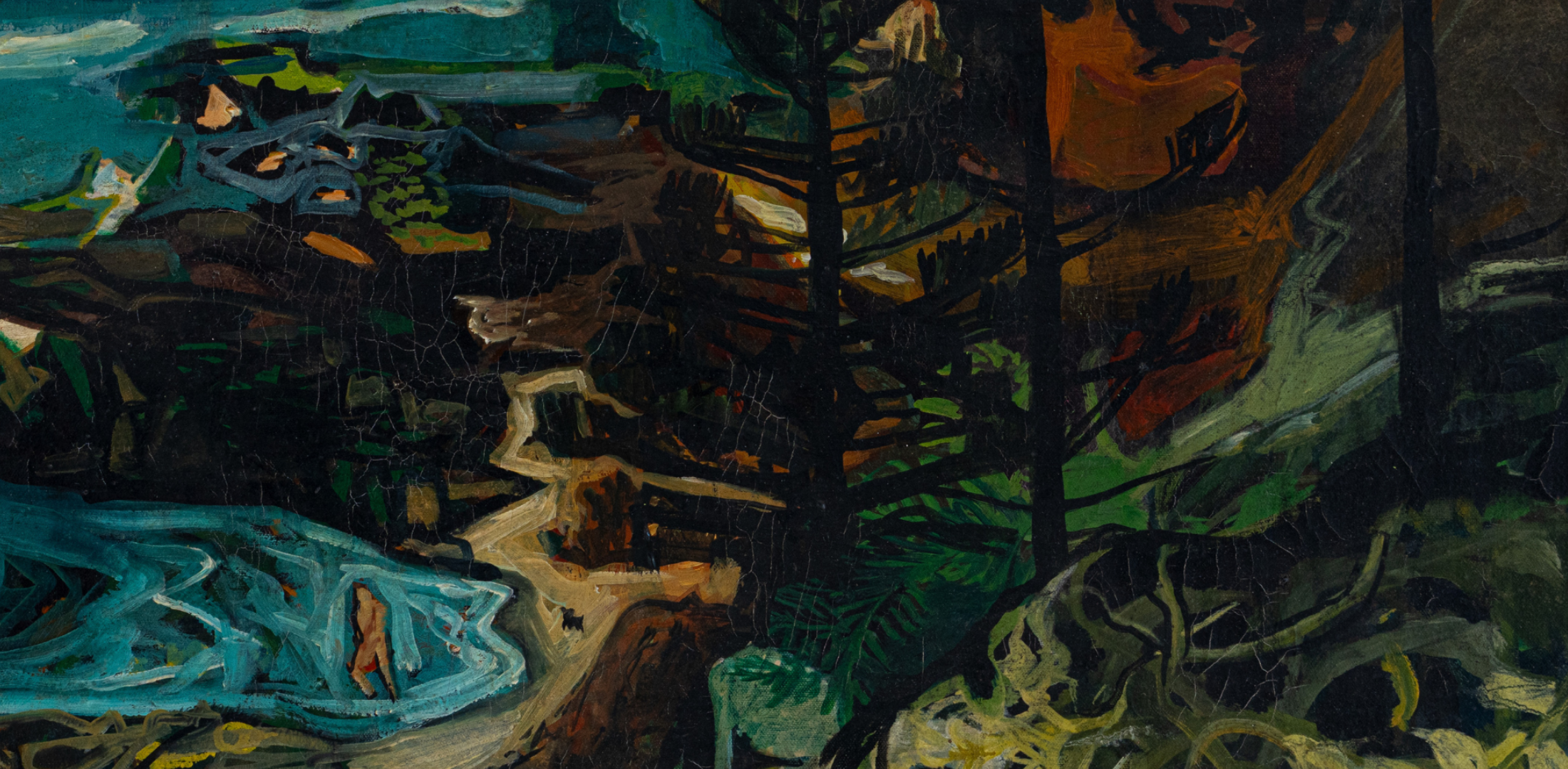 "Kloof Stream" by South African artist Edith King (1871–1962).