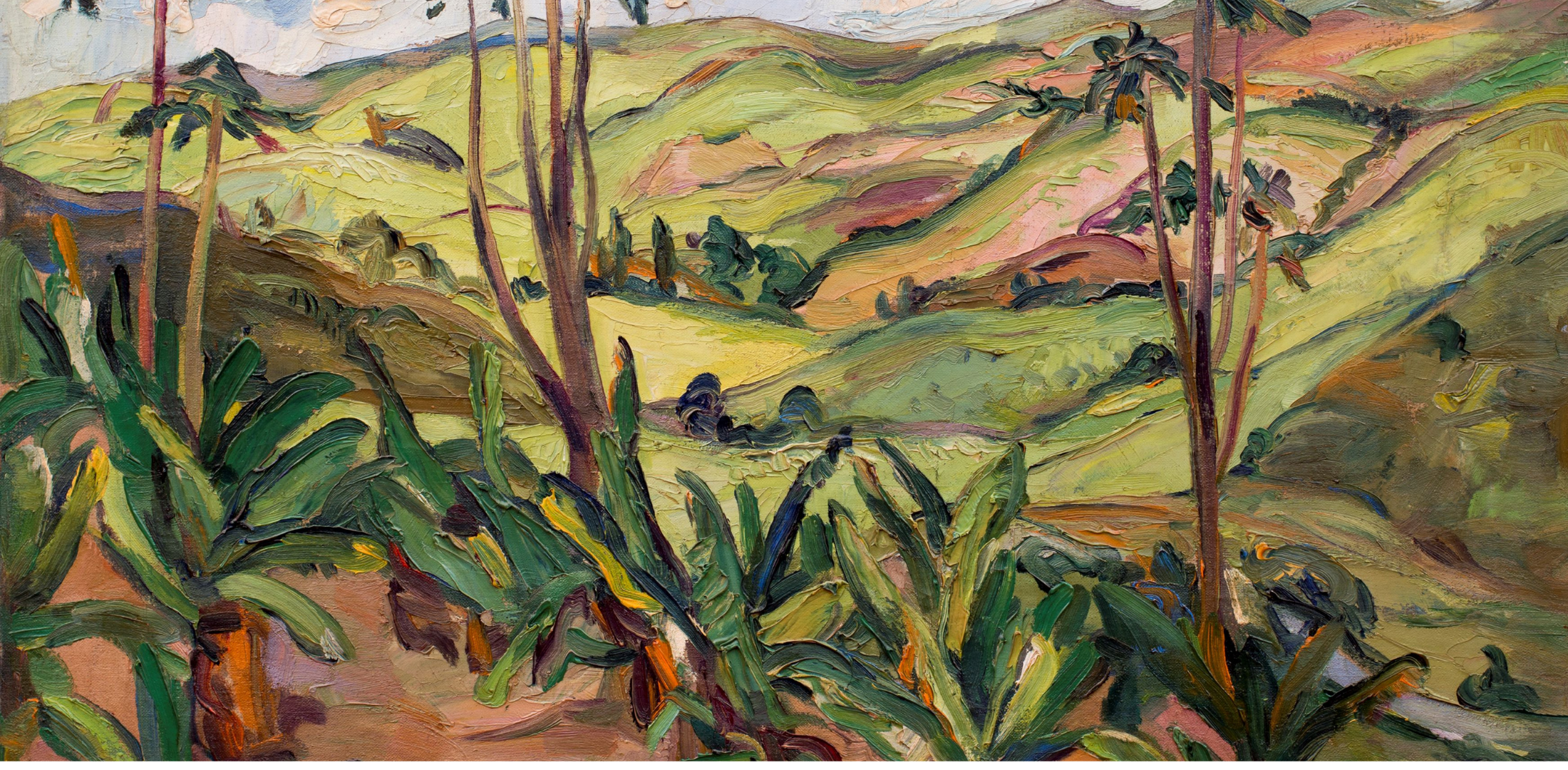 "Natal Landscape" by the renowned South African artist Irma Stern.